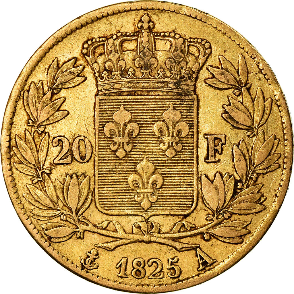 Coin, France, Charles X, 20 Francs, 1825, Paris, EF(40-45), Gold, KM:726.1