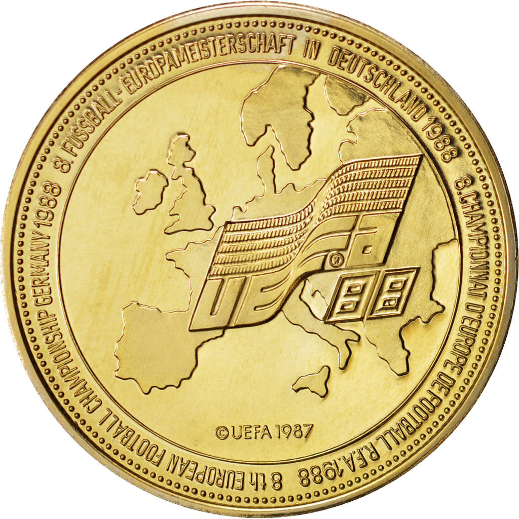Germany, Medal, Football, FIFA/UEFA 1987, 1988, Brass