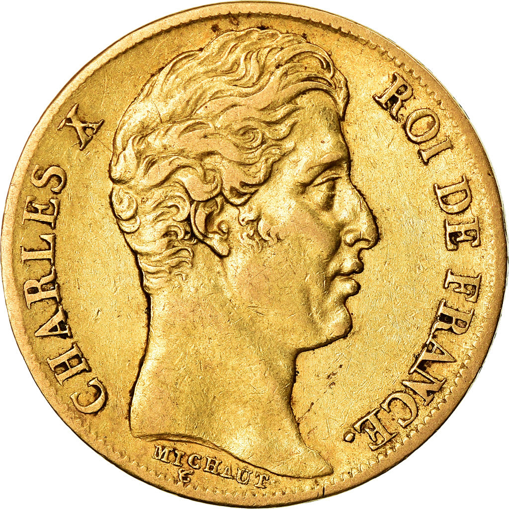 Münze, Frankreich, Charles X, 20 Francs, 1828, Paris, SS, Gold, KM:726.1