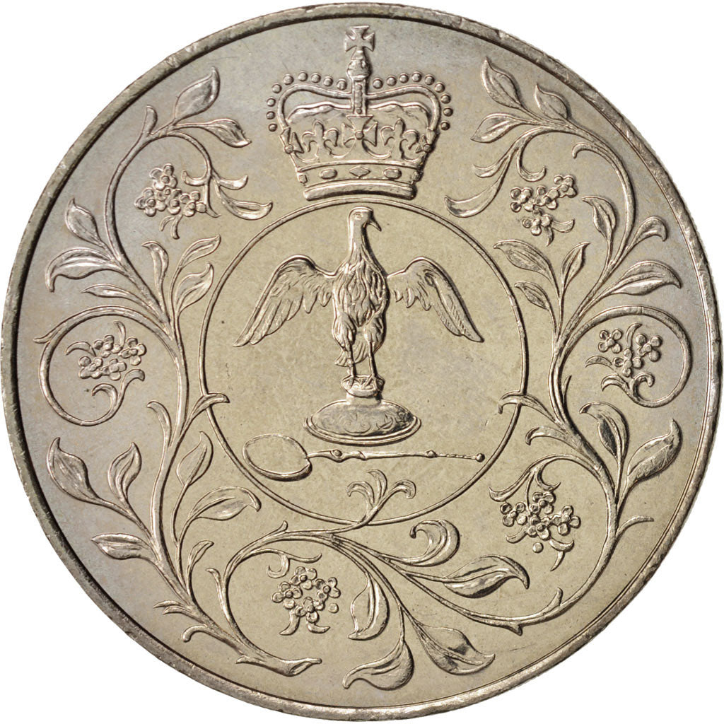 Coin, Great Britain, Elizabeth II, 25 New Pence, 1977, MS(63), Copper-nickel
