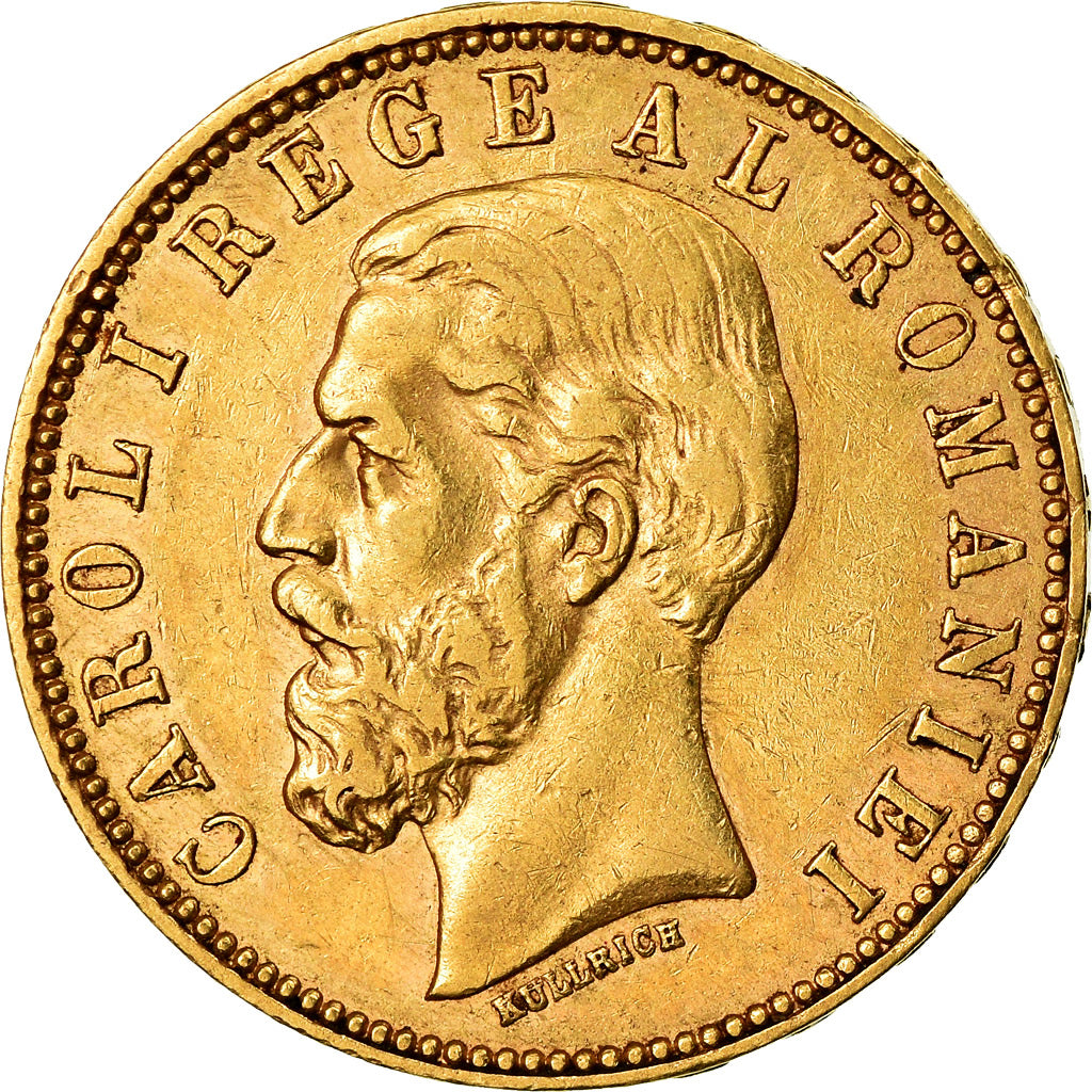 Monnaie, Roumanie, Carol I, 20 Lei, 1890, Bucarest, TTB, Or, KM:20