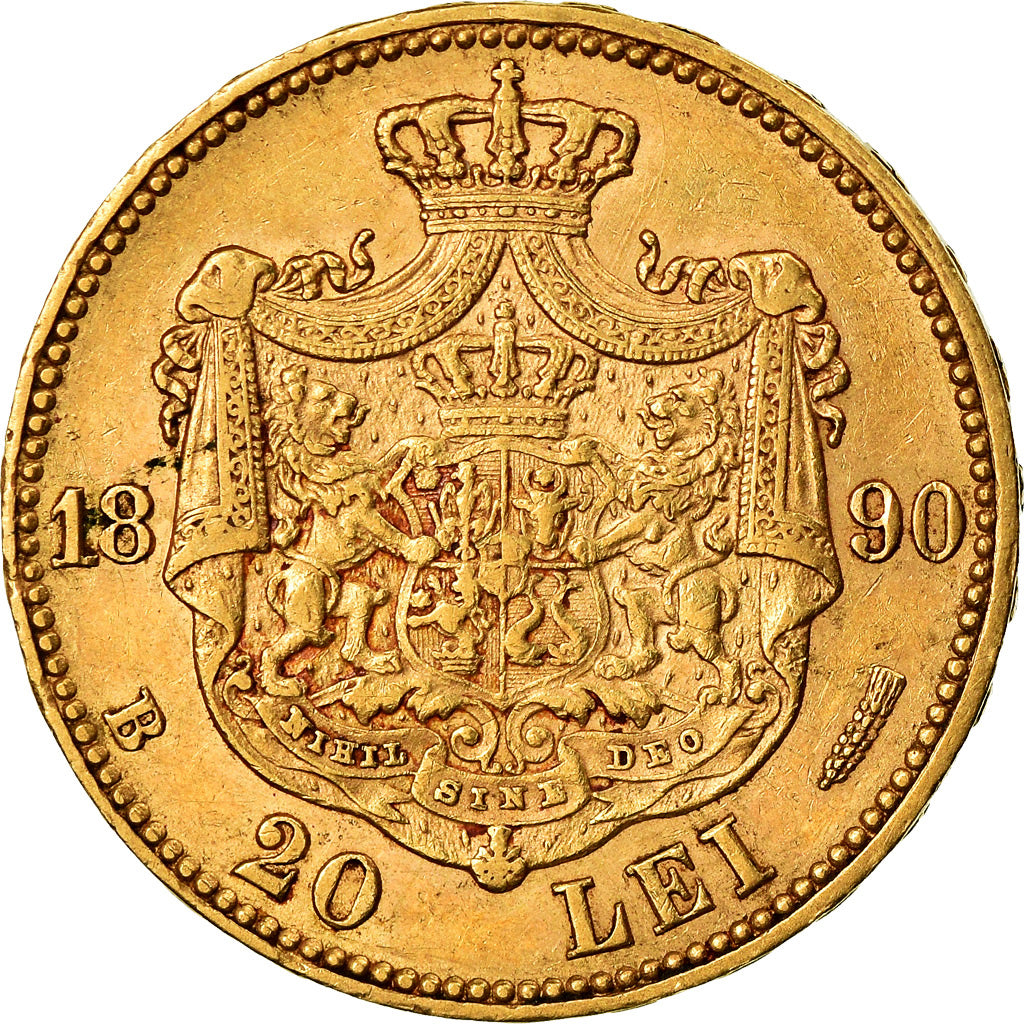 Monnaie, Roumanie, Carol I, 20 Lei, 1890, Bucarest, TTB, Or, KM:20