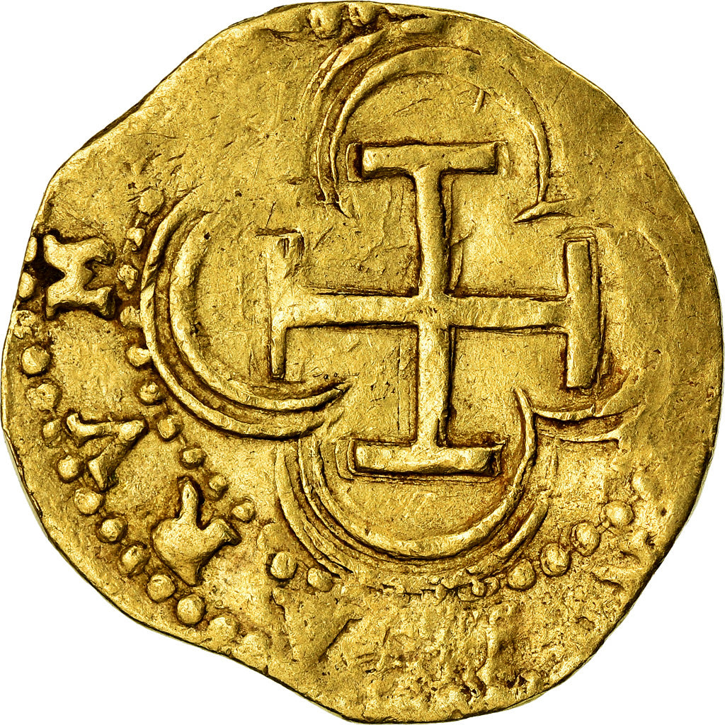 Coin, Spain, Philippe II, Escudo, Seville, EF(40-45), Gold