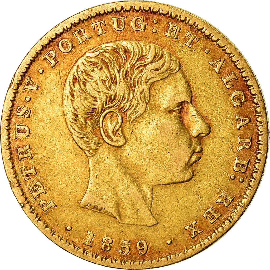 Monnaie, Portugal, Pedro V, 2000 Reis, 1859, TTB, Or, KM:500