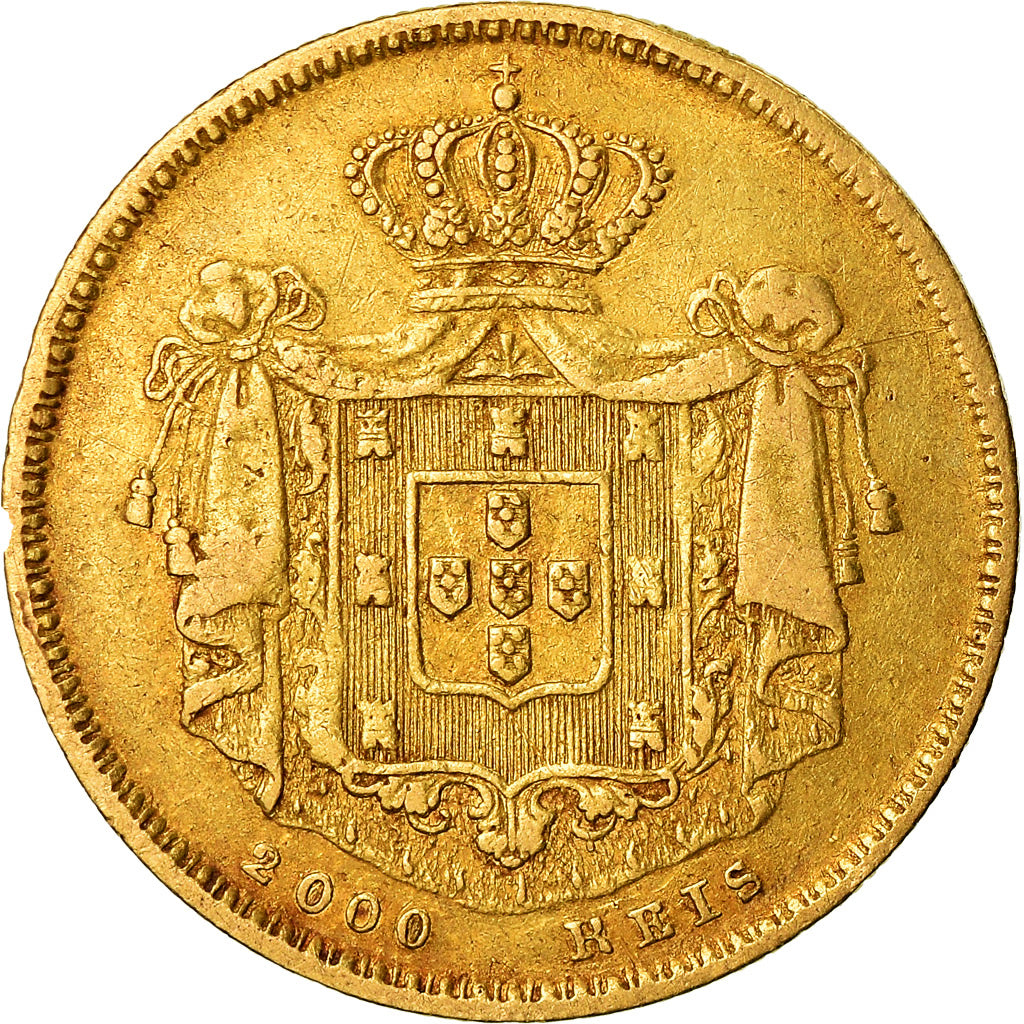 Monnaie, Portugal, Pedro V, 2000 Reis, 1859, TTB, Or, KM:500
