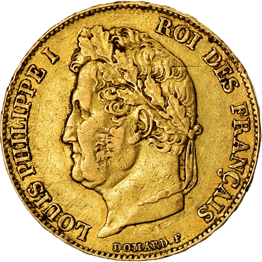 Coin, France, Louis-Philippe, 20 Francs, 1840, Lille, Cornue, EF(40-45), Gold