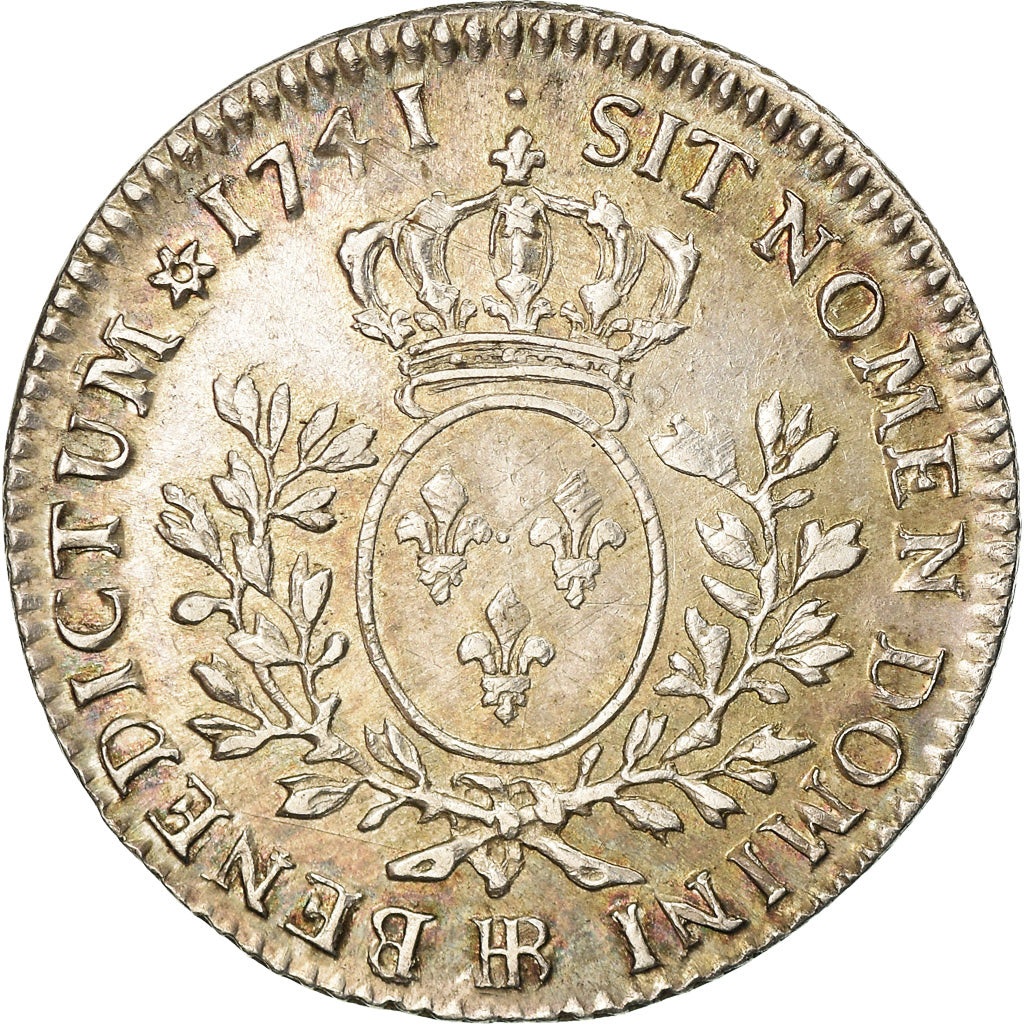 Moneta, Francja, Louis XV, 1/5 Écu au bandeau, 24 Sols, 1/5 ECU, 1741