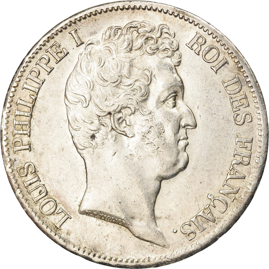 Moneta, Francia, Louis-Philippe, 5 Francs, 1830, Paris, BB+, Argento, KM:735.1
