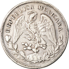 Coin, Mexico, Peso, 1904, Zacatecas, EF(40-45), Silver, KM:409.3