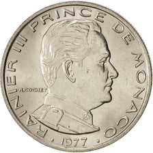 Monaco, Rainier III, Franc, 1977, Nickel, KM:140, Gadoury:150
