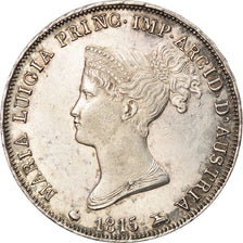 Coin, ITALIAN STATES, PARMA, Maria Luigia, Lira, 1815, Milan, AU(55-58), Silver