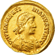 Moneta, Valentinian III, Solidus, Ravenna, AU(55-58), Złoto, Cohen:19