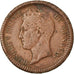 Münze, Monaco, Honore V, Decime, 1838, Monaco, S+, Kupfer, KM:97.1, Gadoury:105