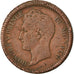 Coin, Monaco, Honore V, Decime, 1838, Monaco, VF(20-25), Copper, KM:97.1