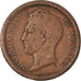Moneta, Monaco, Honore V, Decime, 1838, Monaco, MB, Rame, KM:97.1, Gadoury:105