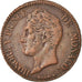 Moneda, Mónaco, Honore V, 5 Centimes, Cinq, 1837, Monaco, MBC, Cobre, KM:95.2a