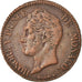 Moeda, Mónaco, Honore V, 5 Centimes, Cinq, 1837, Monaco, EF(40-45), Cobre