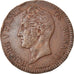 Moneda, Mónaco, Honore V, 5 Centimes, Cinq, 1837, Monaco, MBC, Cobre, KM:95.2a