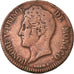 Coin, Monaco, Honore V, 5 Centimes, Cinq, 1837, Monaco, VF(20-25), Copper