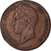 Coin, Monaco, Honore V, 5 Centimes, Cinq, 1837, Monaco, VF(20-25), Copper