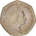 Moneda, Guernsey, Elizabeth II, 50 Pence, 1990, FDC, Cobre - níquel, KM:45.1