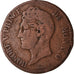 Coin, Monaco, Honore V, 5 Centimes, Cinq, 1837, Monaco, VF(20-25), Copper