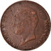 Coin, Monaco, Honore V, 5 Centimes, Cinq, 1837, Monaco, F(12-15), Copper