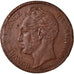 Coin, Monaco, Honore V, 5 Centimes, Cinq, 1837, Monaco, Grosse tête, EF(40-45)