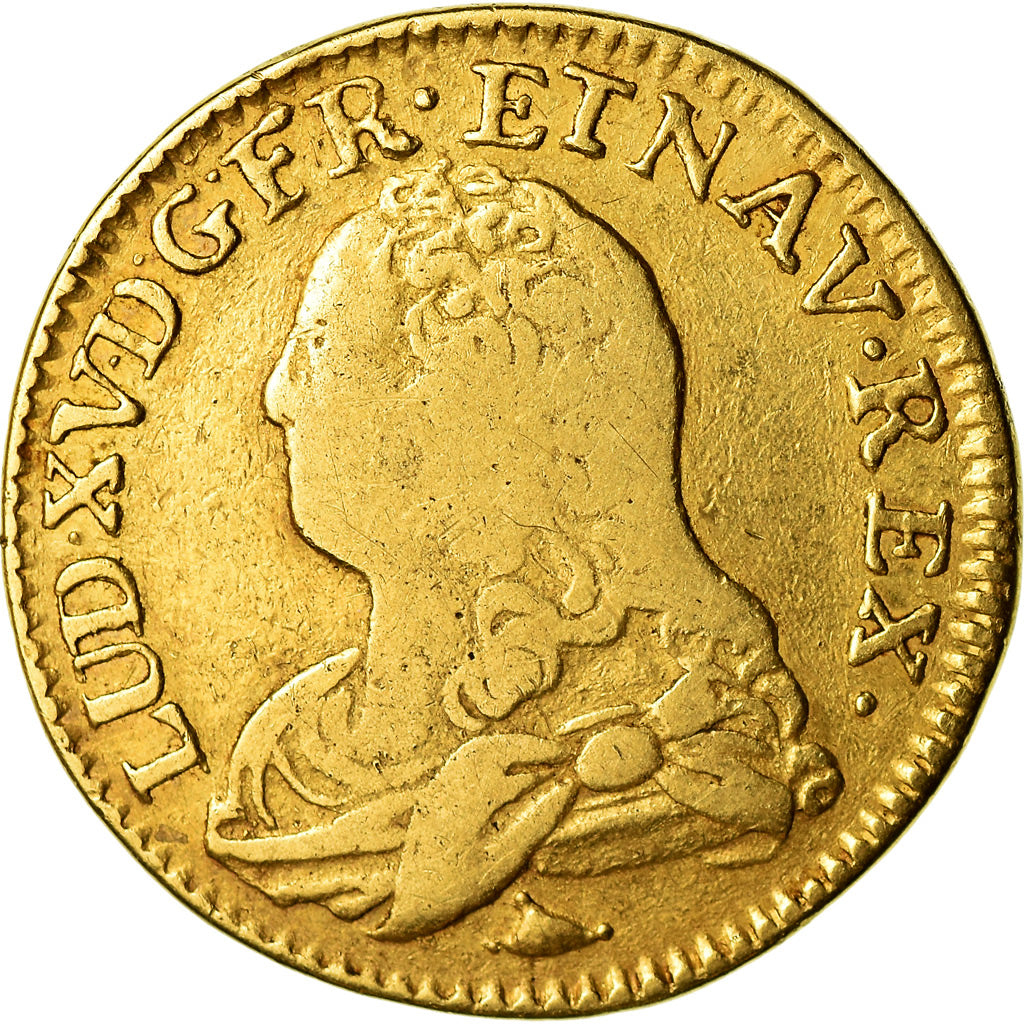 Moneta, Francja, Louis XV, Louis d'Or, 1737, Limoges, VF(20-25), Złoto