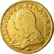 Moneta, Francja, Louis XV, Louis d'Or, 1737, Limoges, VF(20-25), Złoto