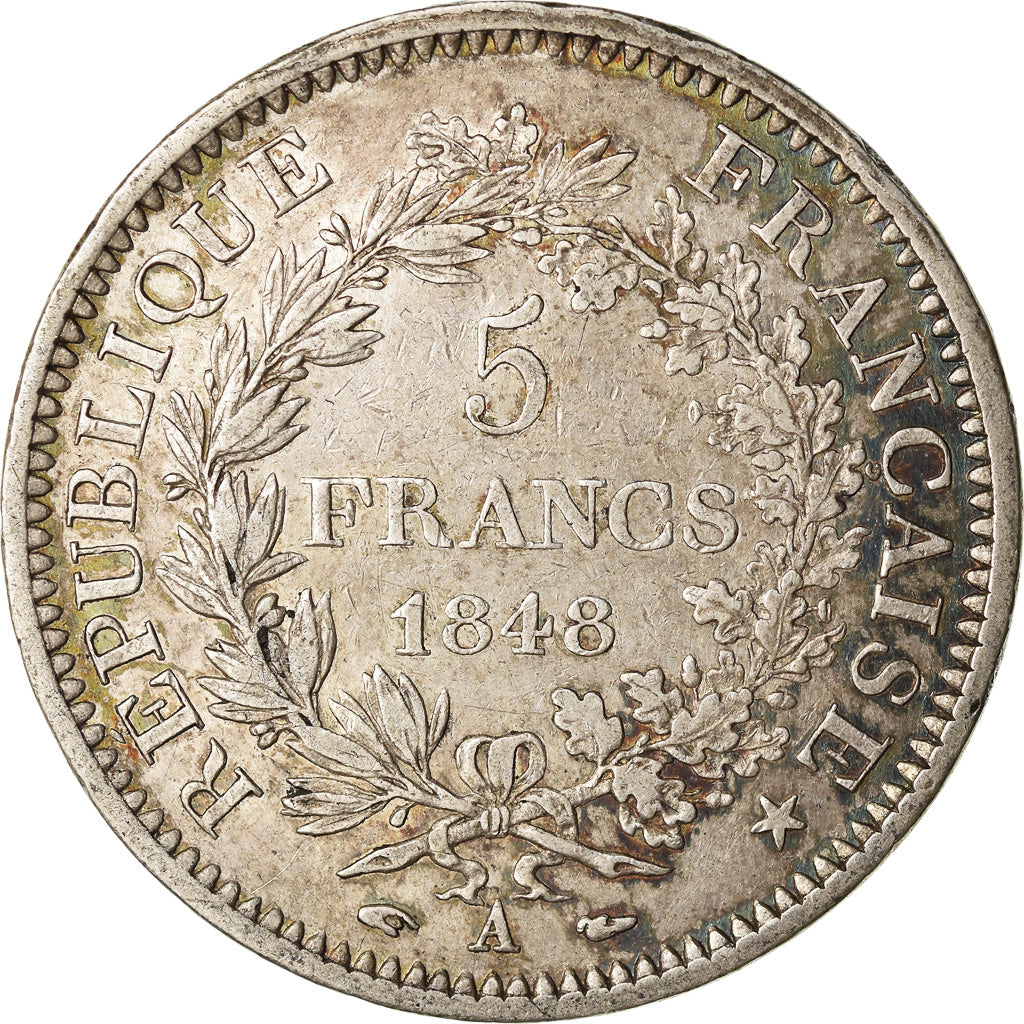 Coin, France, Hercule, 5 Francs, 1848, Paris, EF(40-45), Silver, KM:756.1
