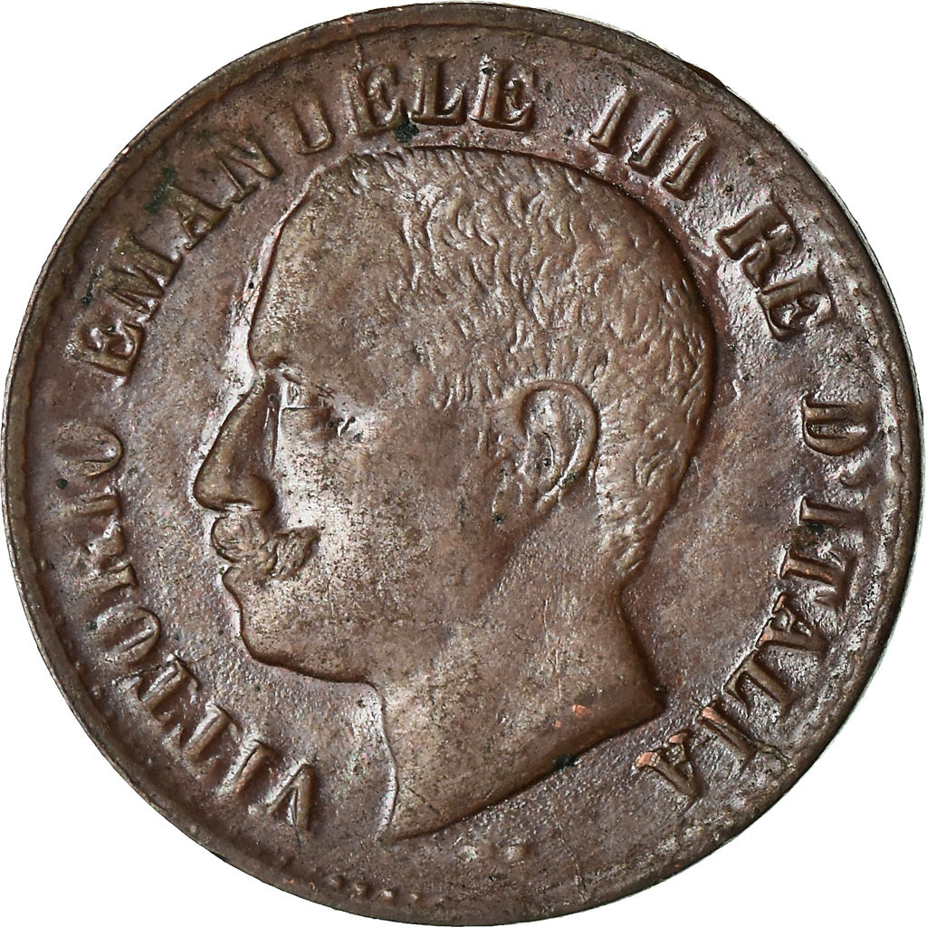 Coin, Italy, Vittorio Emanuele III, Centesimo, 1908, Rome, AU(50-53), Bronze