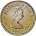 Jersey, Percy Douglas, Pound, 1991, Nickel-brass, KM:85