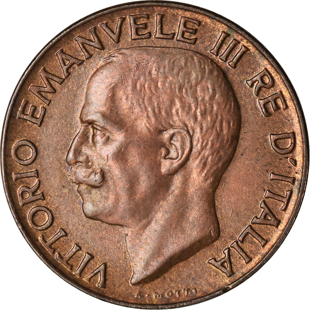 Coin, Italy, Vittorio Emanuele III, 5 Centesimi, 1928, Rome, AU(55-58), Bronze