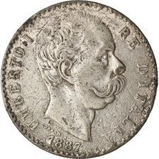 Moneta, Włochy, Umberto I, 2 Lire, 1887, Rome, Contemporary forgery, VF(30-35)