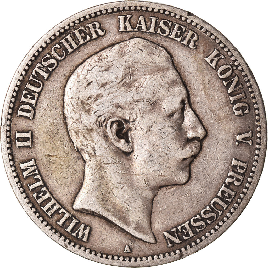 Coin, German States, PRUSSIA, Wilhelm II, 5 Mark, 1899, Berlin, EF(40-45)