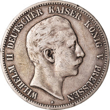 Coin, German States, PRUSSIA, Wilhelm II, 5 Mark, 1899, Berlin, EF(40-45)