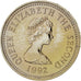 Jersey, Hebe, Pound, 1992, Nickel-brass, KM:86