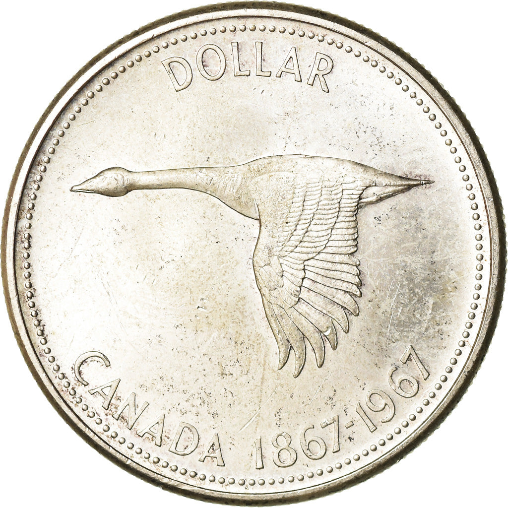 Coin, Canada, Elizabeth II, Dollar, 1967, Royal Canadian Mint, Ottawa