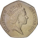 Gibraltar, Santa Claus, 50 Pence, 1992, Copper-nickel, KM:108
