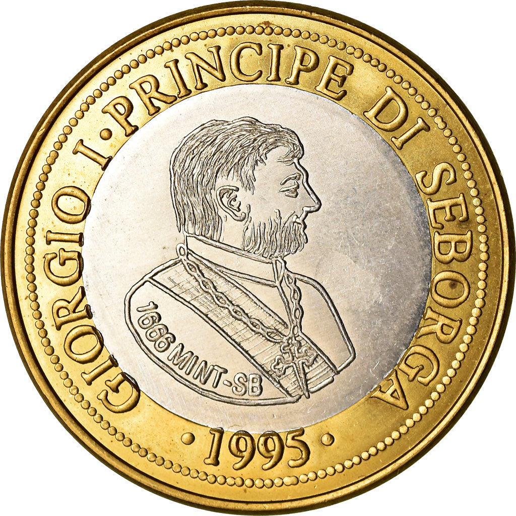 Moneda, SEBORGA, Prince Giorgio I, 1/2 Luigino, 1995, Seborga, EBC, Bimetálico