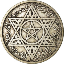 Coin, Morocco, Mohammed V, 100 Francs, 1953, Paris, EF(40-45), Silver, KM:52