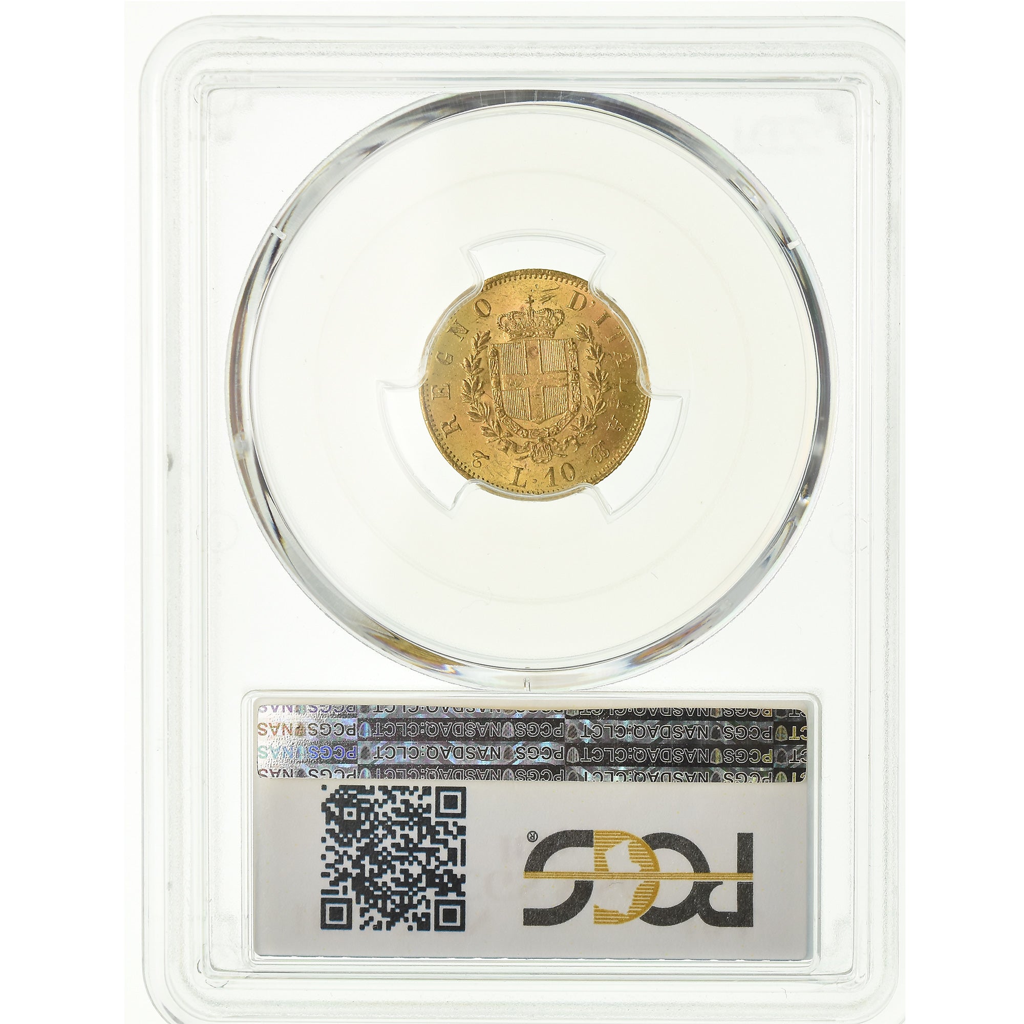 Monnaie, Italie, Vittorio Emanuele II, 10 Lire, 1863, Torino, PCGS, MS62, Or