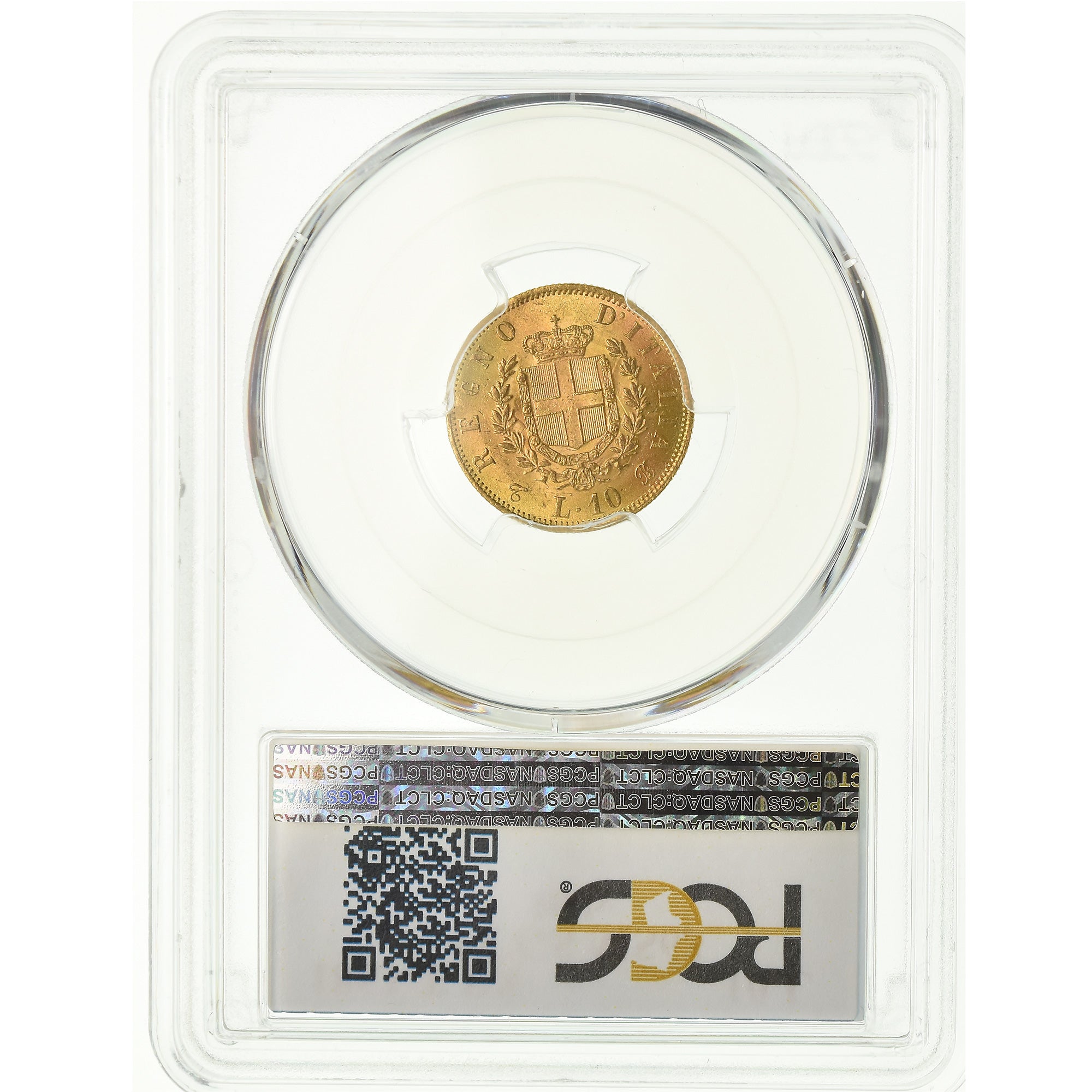 Monnaie, Italie, Vittorio Emanuele II, 10 Lire, 1863, Torino, PCGS, MS63, Or