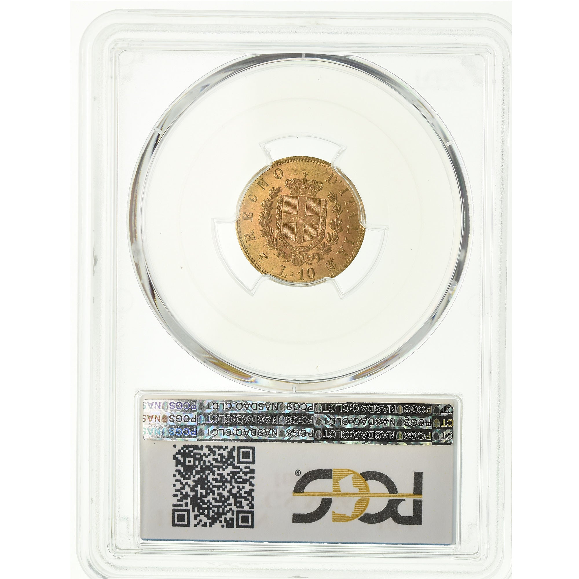Monnaie, Italie, Vittorio Emanuele II, 10 Lire, 1863, Torino, PCGS, MS63, Or