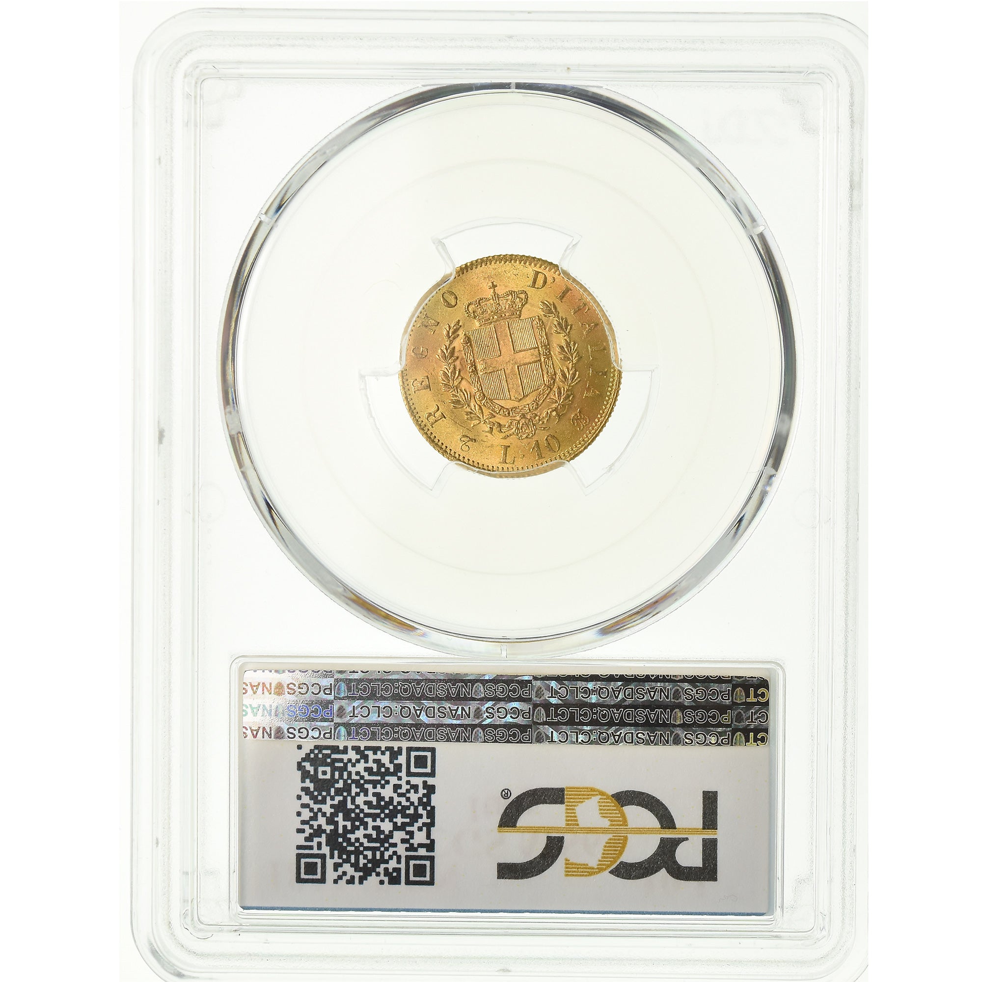 Monnaie, Italie, Vittorio Emanuele II, 10 Lire, 1863, Torino, PCGS, MS63, Or