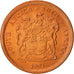 Moneta, Południowa Afryka, 5 Cents, 1991, MS(65-70), Miedź platerowana stalą