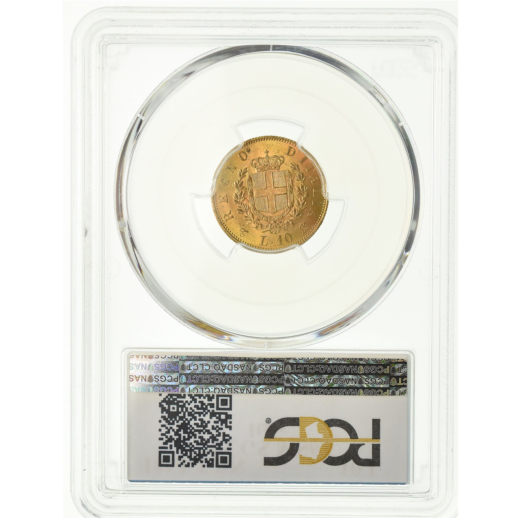 Monnaie, Italie, Vittorio Emanuele II, 10 Lire, 1863, Torino, PCGS, MS63, Or