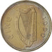 IRELAND REPUBLIC, Punt, Pound, 1990, Copper-nickel, KM:27