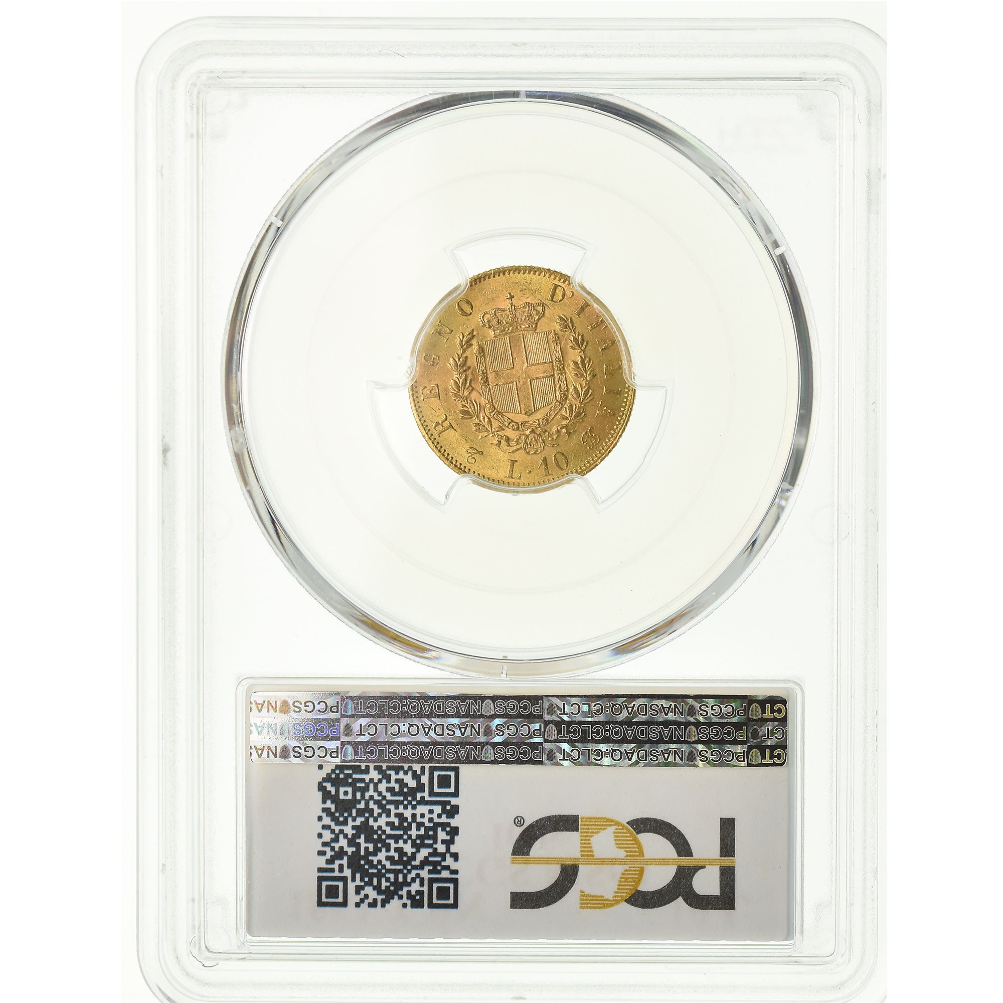 Monnaie, Italie, Vittorio Emanuele II, 10 Lire, 1863, Torino, PCGS, MS63, Or